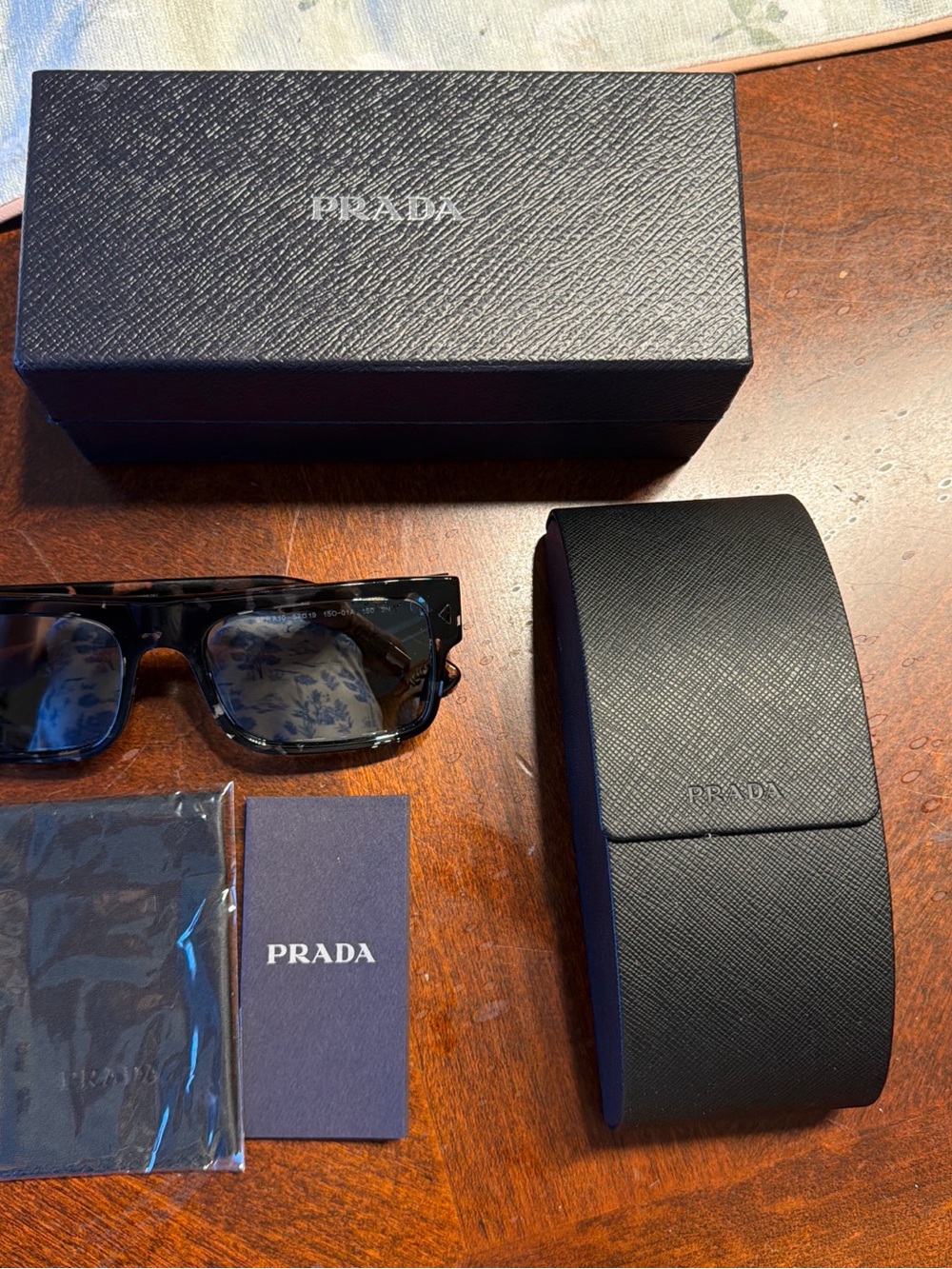 Prada Black Men's Sunglasses with Case